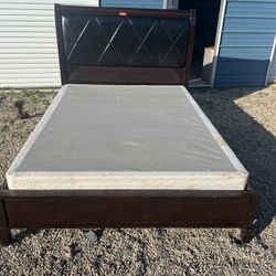 Bed Frame With Bottom Boxspring    