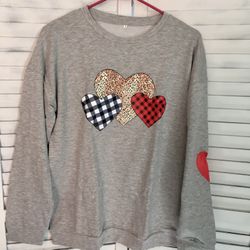 Heart Sweatshirt, Medium 