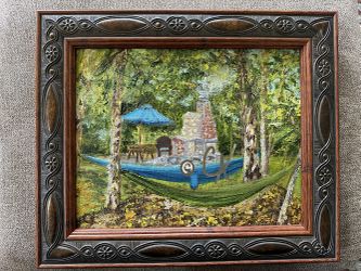 Lazy Sunday Afternoon 8x10 original oil w/frame