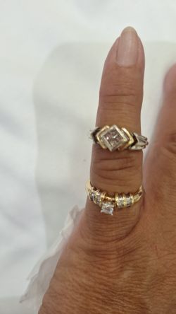 2 14k Ring, One Wedding Ring 