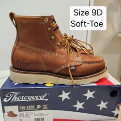 Thorogood Soft Toe Work Boots Size 9D