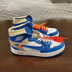 Nike Air Jordan Off White Blue Size 9 Men's Sneakers Shoes 