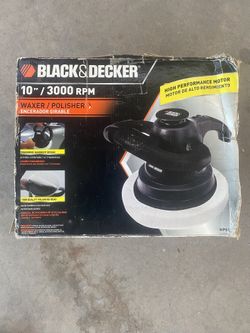 BLACK + DECKER 10" RANDOM ORBIT WAXER/POLISHER