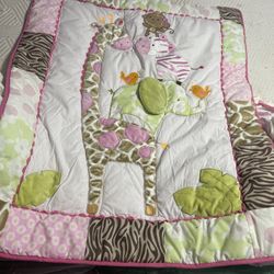 Jungle Collection Baby Crib Set Baby Girls 