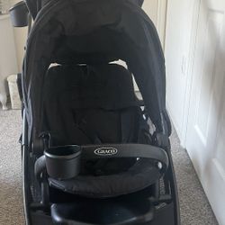 Black GRACO ready2grow 2.0 Double Stroller 