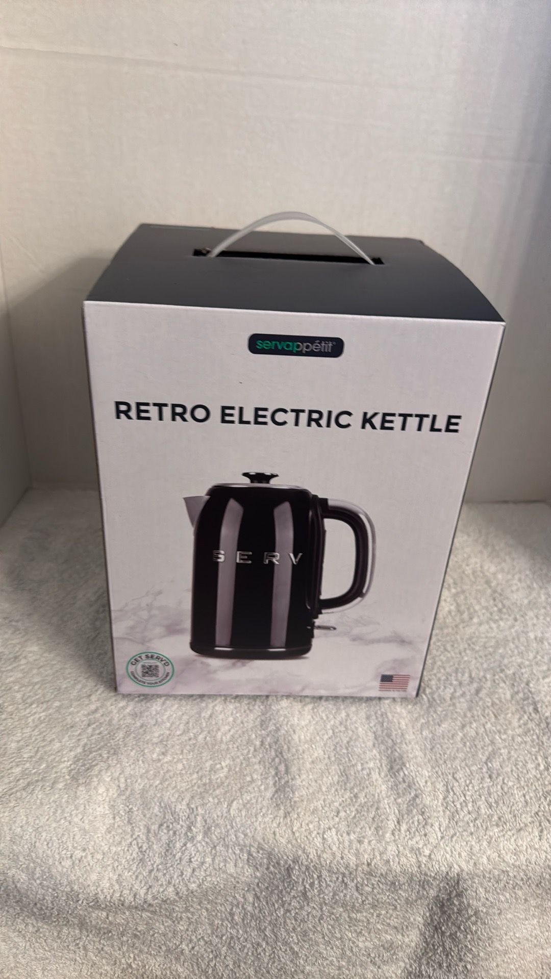 Black electric kettle