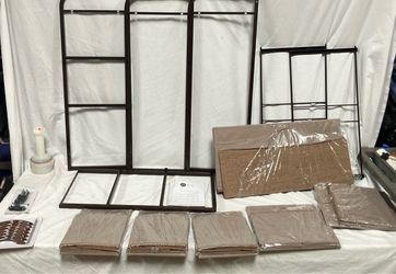 Metal Frame Dresser w/Fabric Drawers