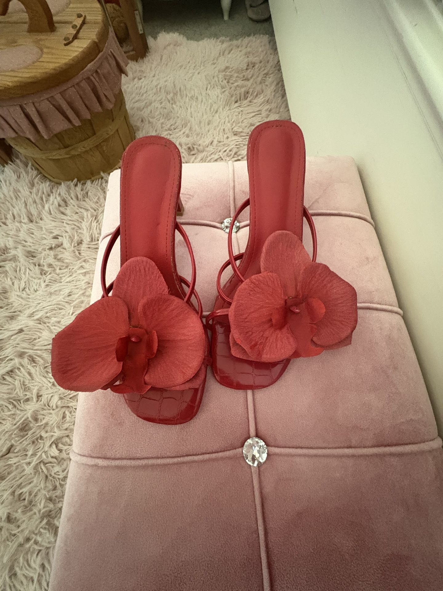 Flower Red Heels