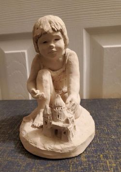 Girl sculpture statue beach nautical coastal decor (view all photos)