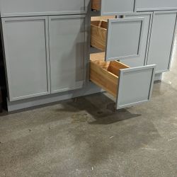 grey bathroom vanities 60" with 3 drawers