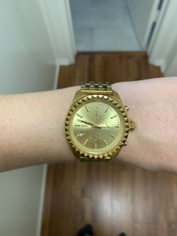 Diesel Unisex Kray Kray Chronograph Gold-tone Stainless Steel Gold Dial