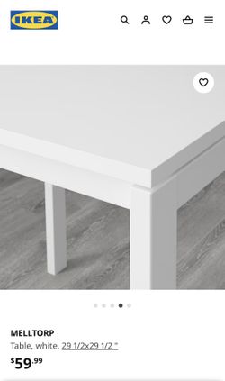 IKEA Dinning Table & Chairs White & Red