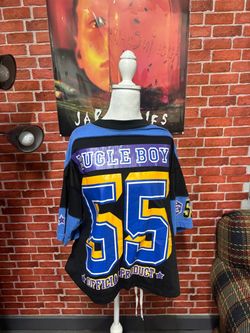 Vintage 90s Bugle Boy 1977 #55 Football Jersey