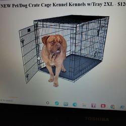 New Pets/Dog Crate, Cage, Kennel, Kennels W/Tray 2xl