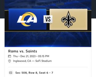 Rams Vs Saints Tickets
