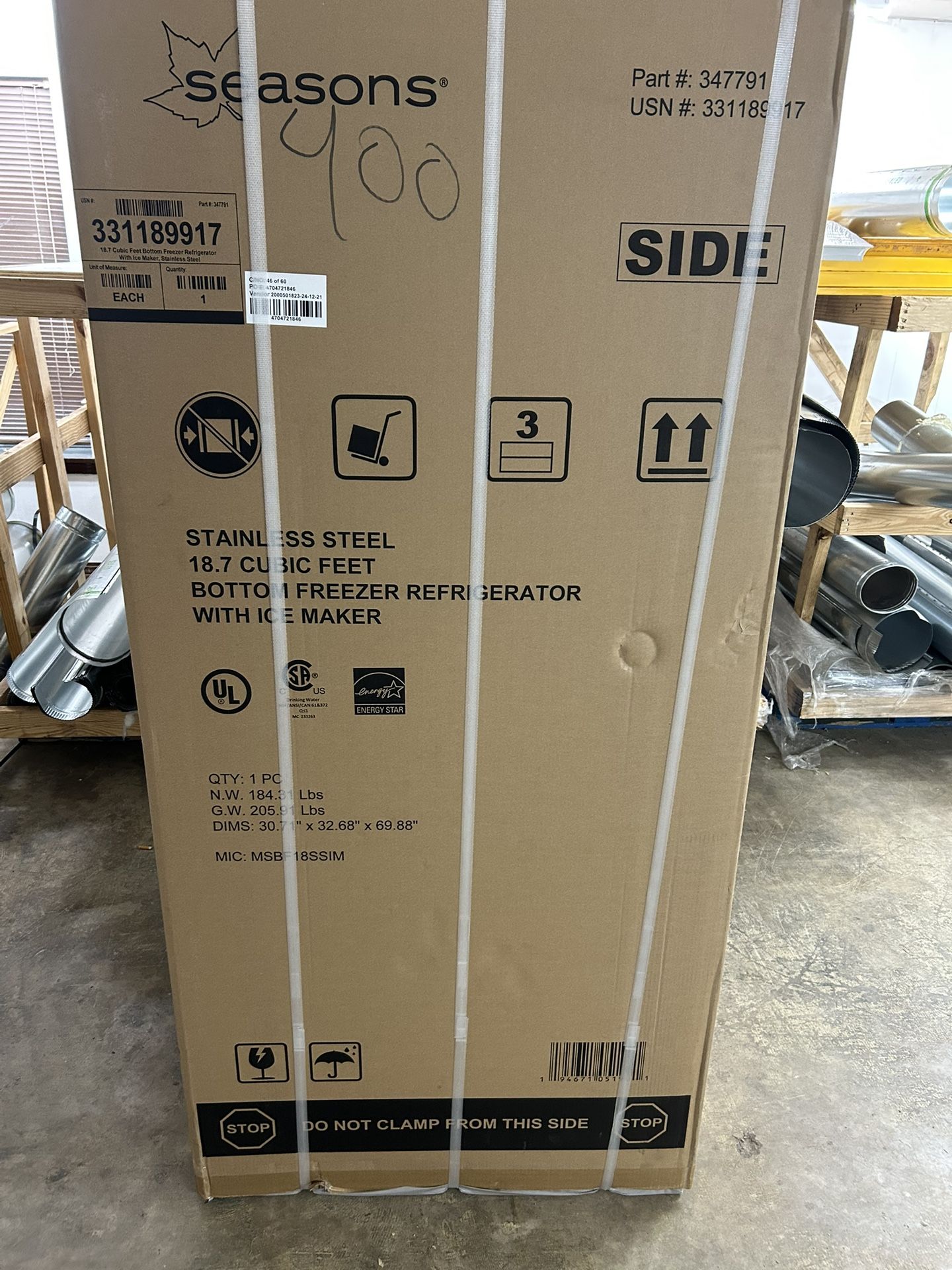 Refrigerator Stainless steel