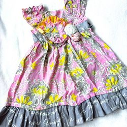 ✨ 3T MUSTARD PIE DRESS FANCY DRESS 3RD BIRTHDAY PARTY DRESS✨