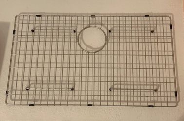 27.5” x 16” In-Sink Rack Stainless Steel Grid with Rubber Feet