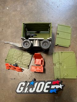 GI JOE COASTAL DEFENDER PARTS ALMOST COMPLETE 3 3/4 VINTAGE 80s 1987