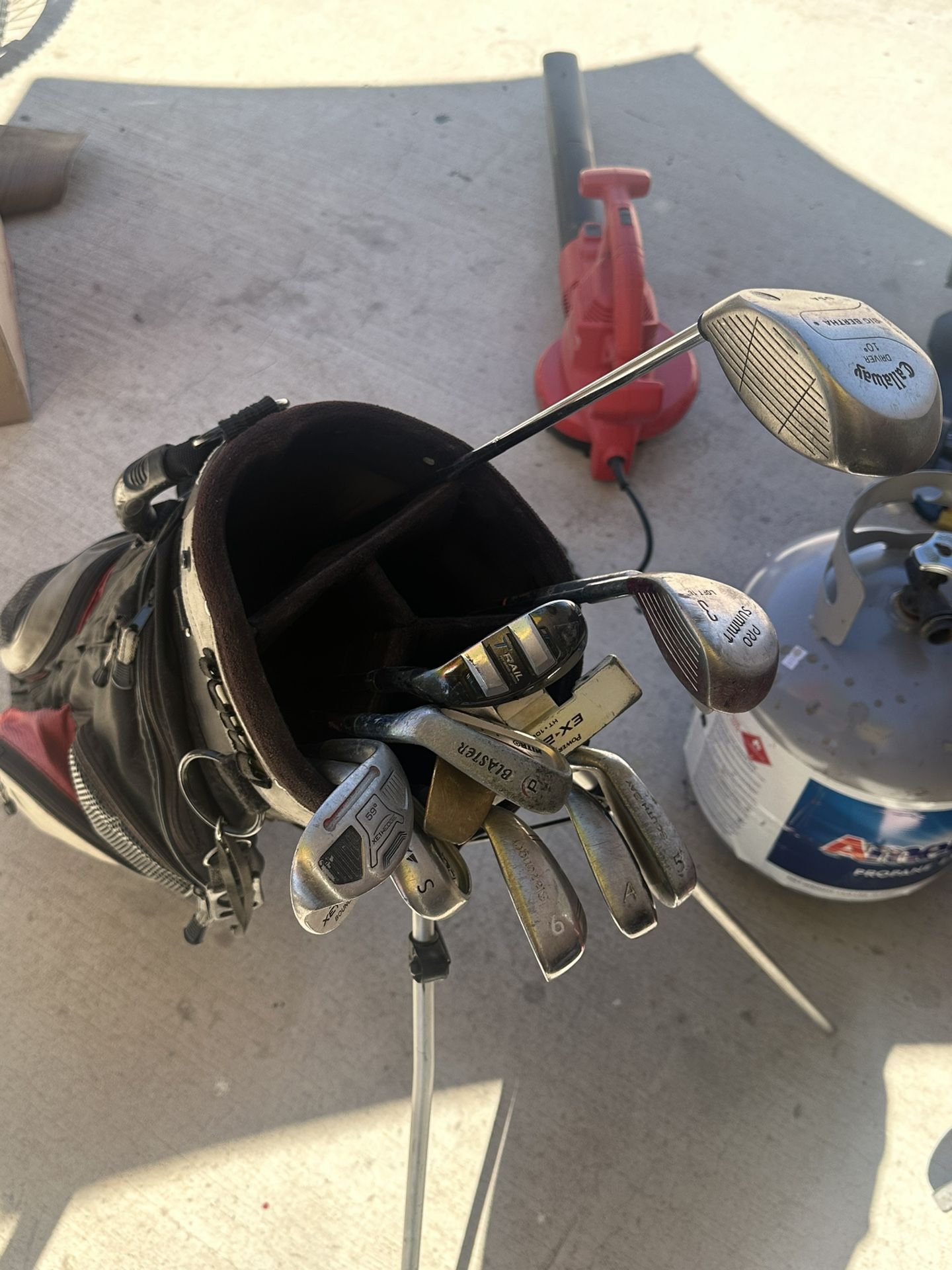 Golf Bag And Clubs