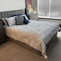 Queen Bed Frame Gray