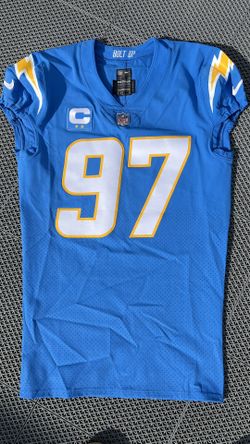 LA Chargers Authentic Nike Jersey #97 BOSA Captains PATCH