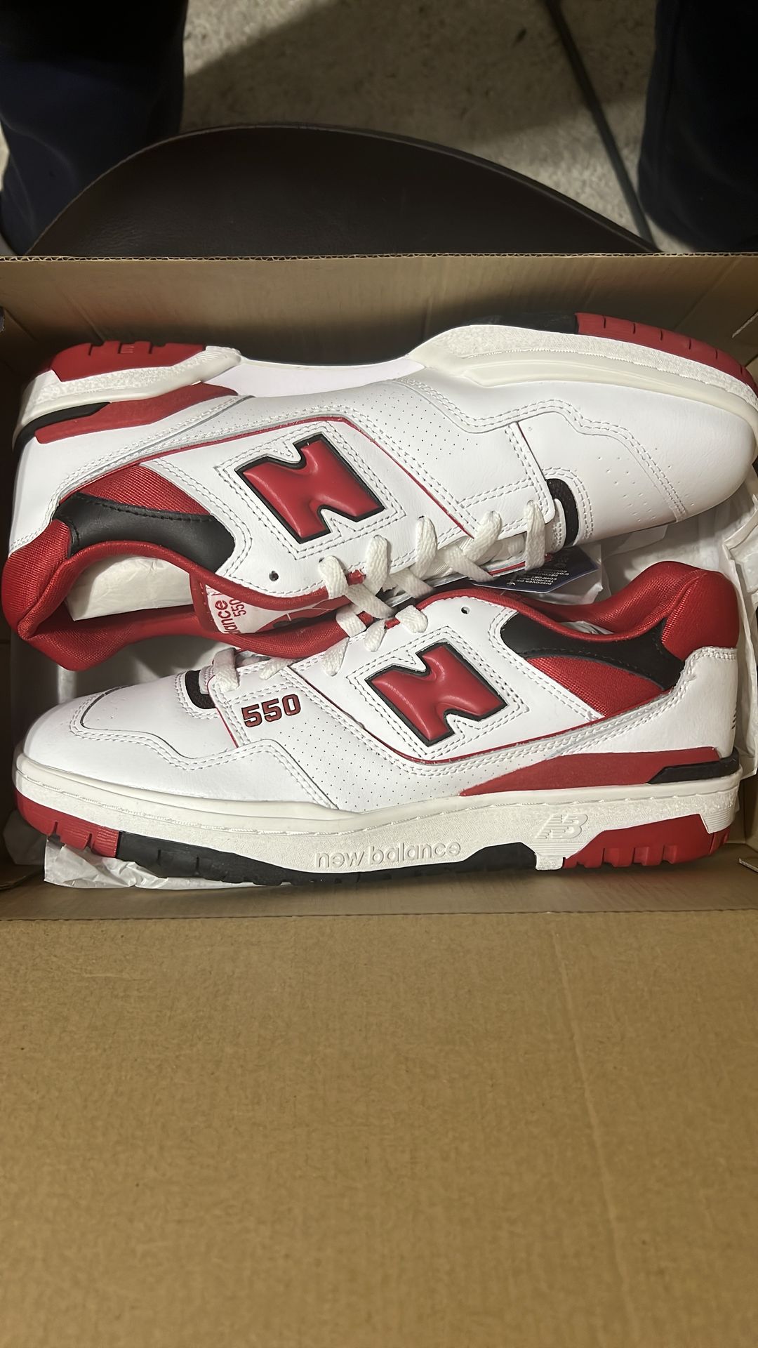 New Balance 550 White/Red
