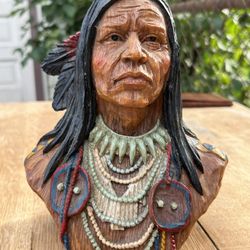 Native American Chief Sculpture