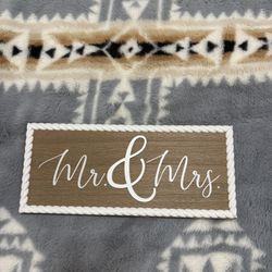 Mr. & Mrs Wedding Sign 