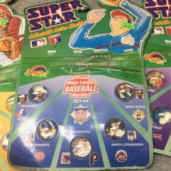 Collectible action marbles baseball