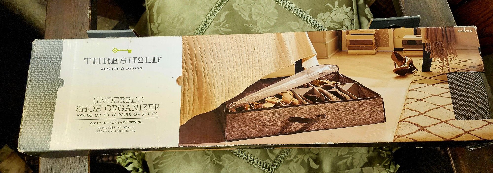 New Threshold Underbed Shoe Organizer - Brown