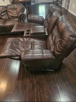 Brown Leather Recliner 
