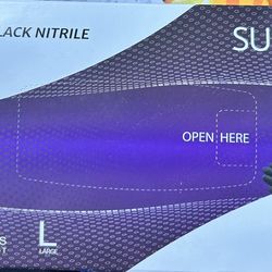 Nitrile Black Gloves