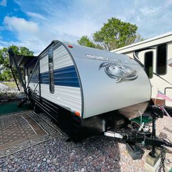2020 Forest River gray camper travel trailer RV