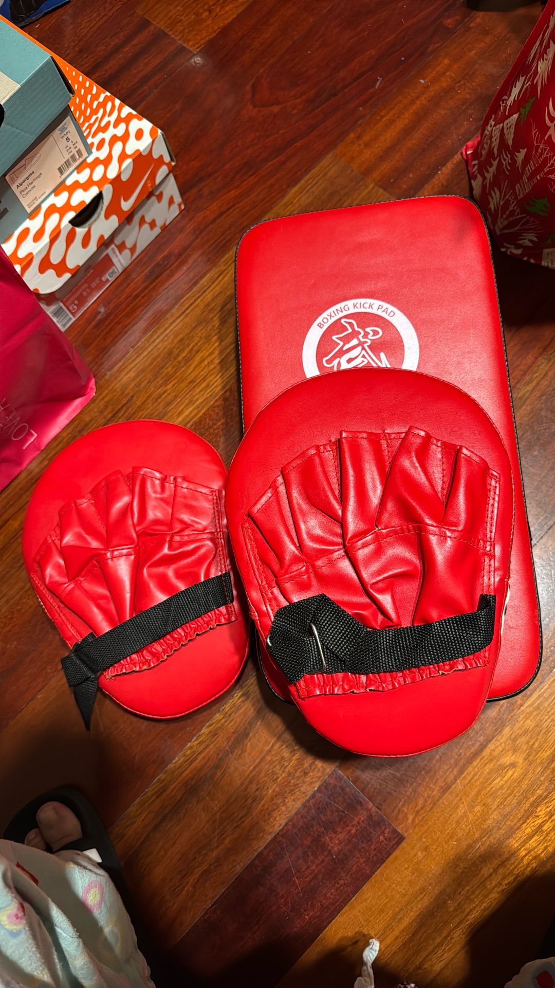 Boxing Kick Pad With Gloves Never Used
