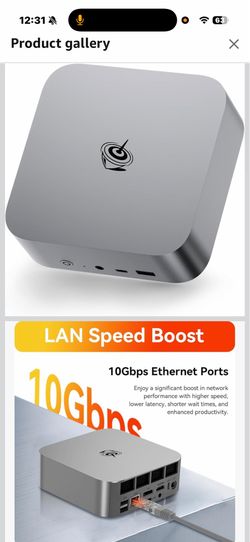 Beelink SER9 Max AI Mini PC, AMD Ryzen AI 7 H 350(8C/16T,5.0GHz), 64G DDR5 1TB PCIe4.0 x4 SSD, AI PC AMD Radeon 860M NPU 50 AI Tops, Dual Audio Jacks/