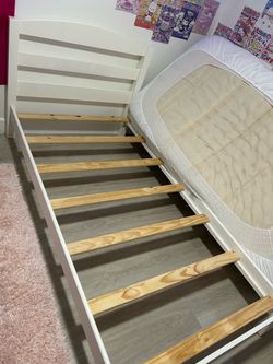 MUST GO!! Selling twin bed frame, like new, used for four months only
