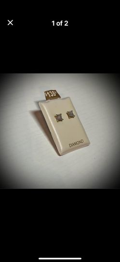 10K Diamond Gold Stud Earrings