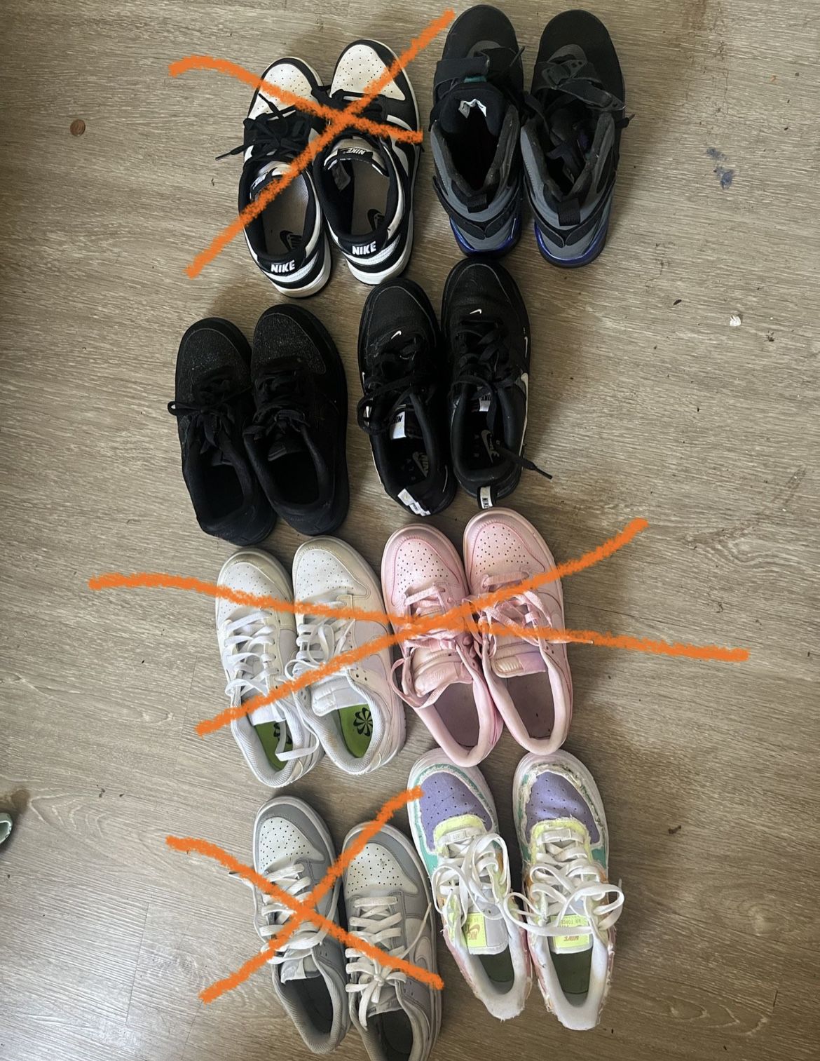 Dunks AF1 Jordan’s (USED)