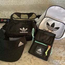 Adidas *End Of Estate Sale* Lot Of 5 Pieces For $10! Bags Fanny Backpack Visor