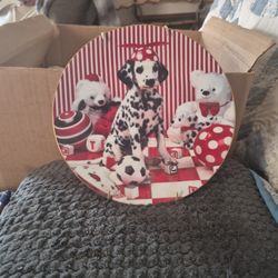 This Is A Collection Plate.   On The Back Said Spot At Play. The Year Way 1996. 