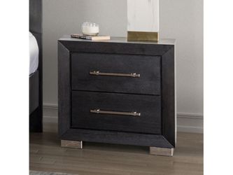 Ashbourne Black Nightstand