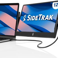 SideTrak Swivel 12.5" Portable Monitor for Laptop, Patented Swivel Hinge, Laptop Screen Extender | FHD Dual Screen w/Kickstand, USB or HDMI, Mac, PC, 