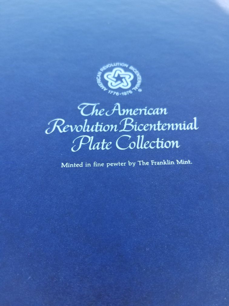 American Revolution Bicentennial Pewter Plate Collection
