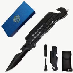 Camping Knife With Fire Starter - Great Gift Idea! 