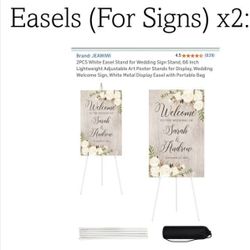 Wedding Sign easels 