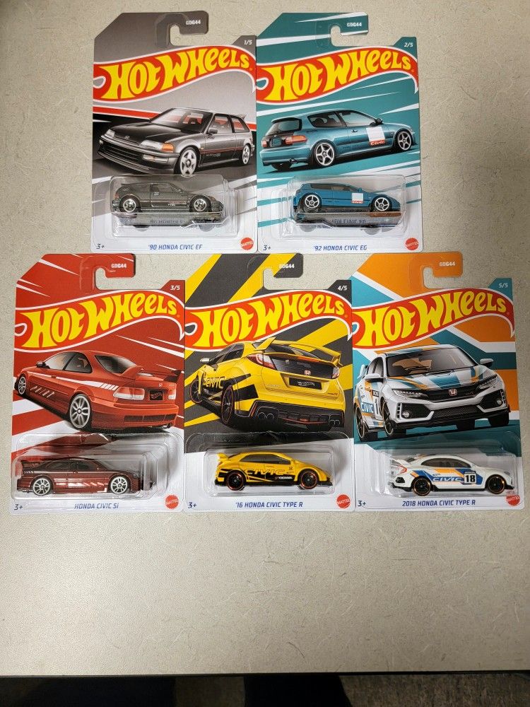 Hot Wheels- Honda Civic EF EG SI Type R 2022 Anniversary Set 5