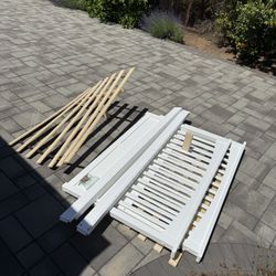 Solid wood full Bed Frame (style of Pottery Barn)