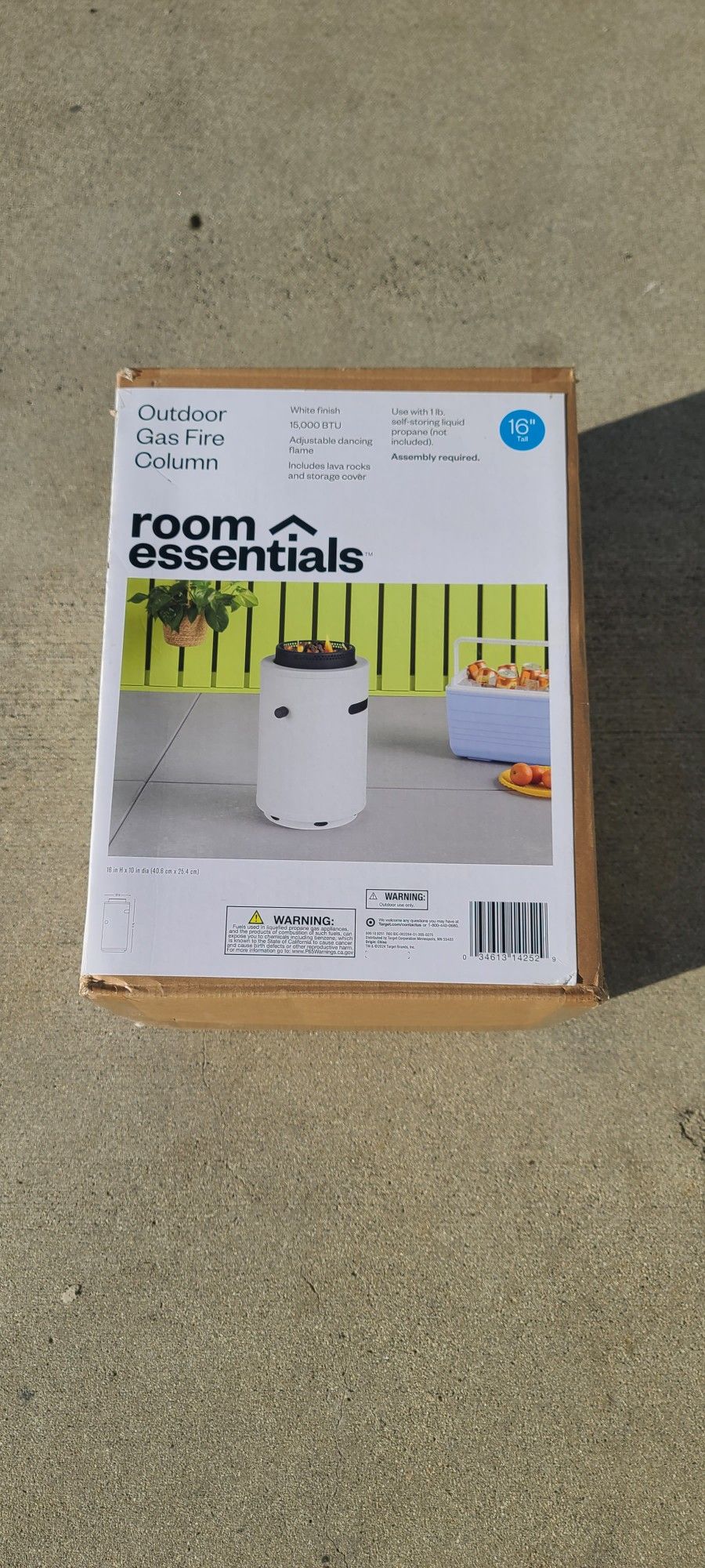 Round column fire pit