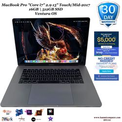 MacBook Pro "Core i7" 2.9 15" Touch/Mid-2017, 16GB, 512GB "H91141"